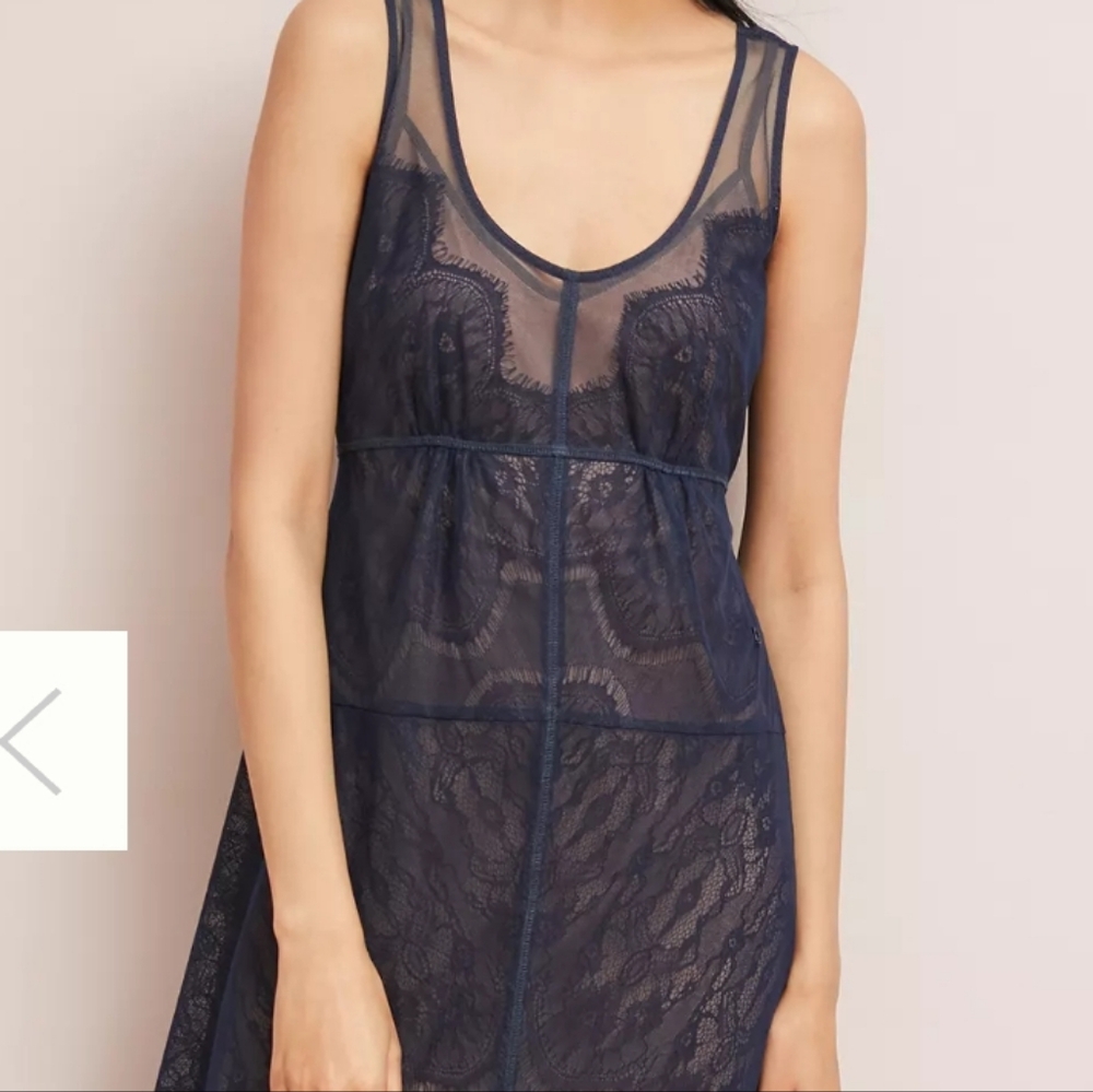 Elegant Navy Lace dress Byron Lars